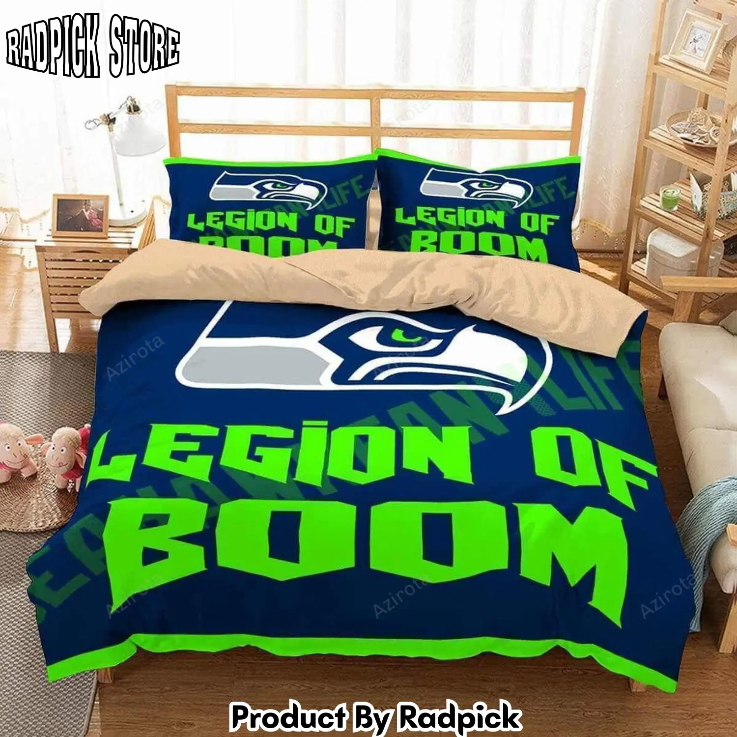 Radpick 3d seattle seahawks duvet cover bedding set rp3278941